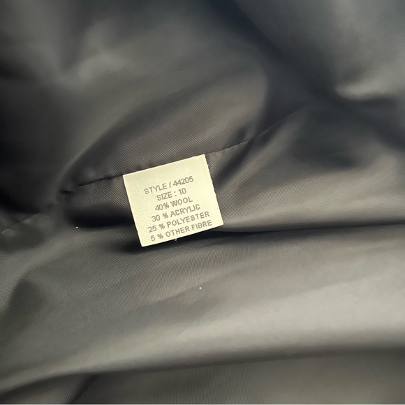 Harris Wallace VTG 90’s plaid Red Black Wool Blend Blazer Size 10 - Picture 7 of 8